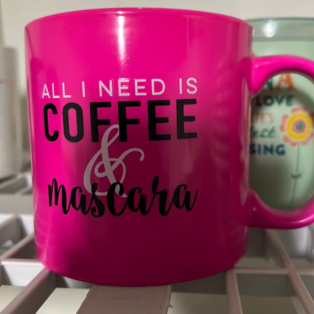 Coffee and mascara mug